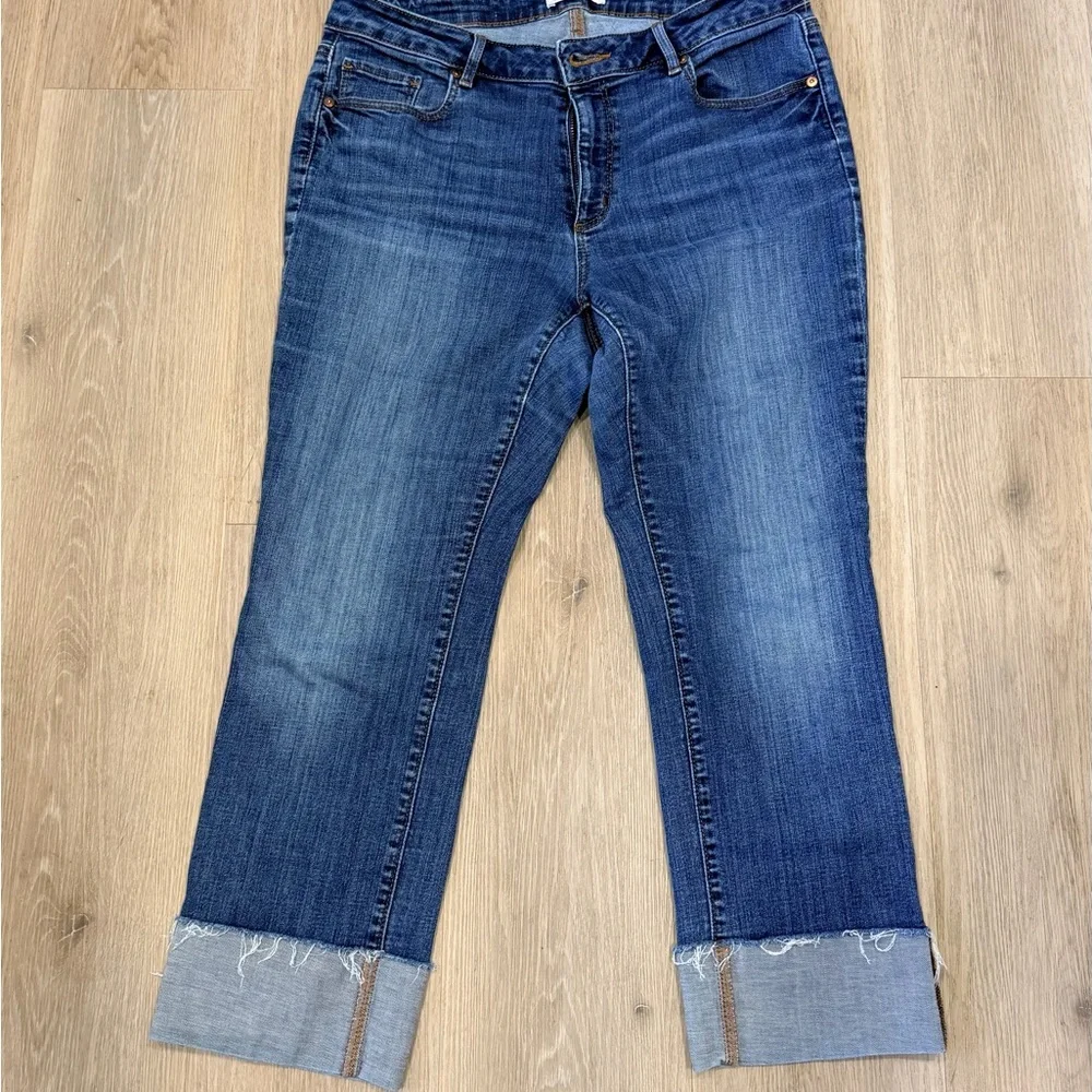 LOFT Denim Cuffed Women's Jeans - Blue - Picture 6 of 6